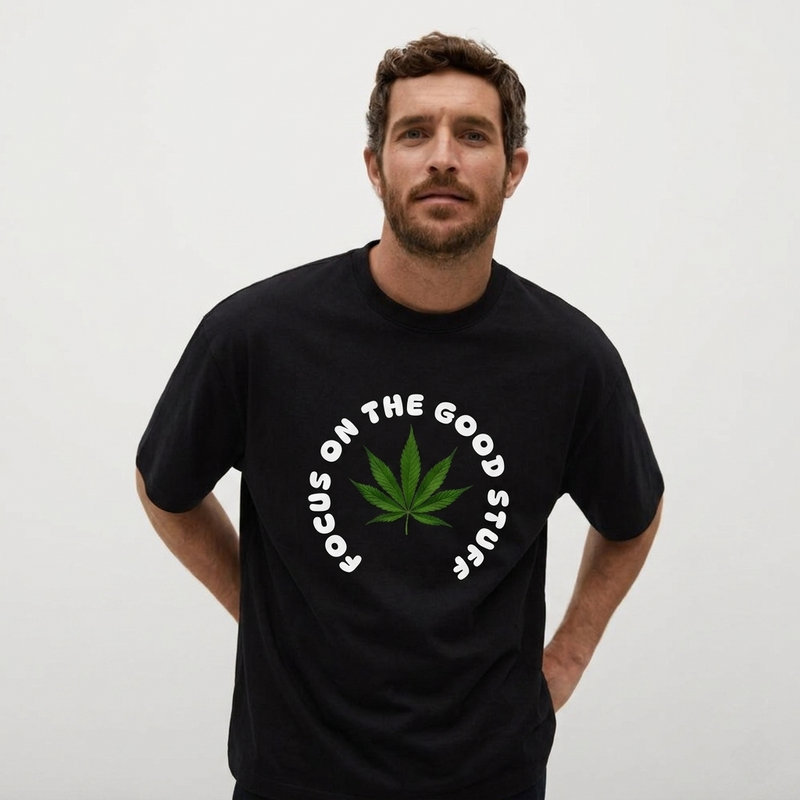 Focus On The Good Stuff Premium Oversized T-Shirt
