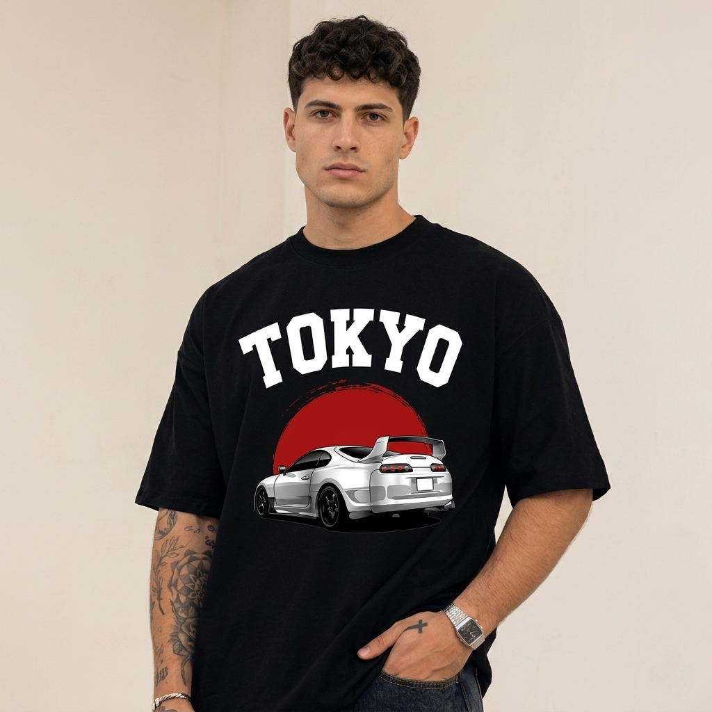 Tokyo JDM Supra Oversized T-Shirt
