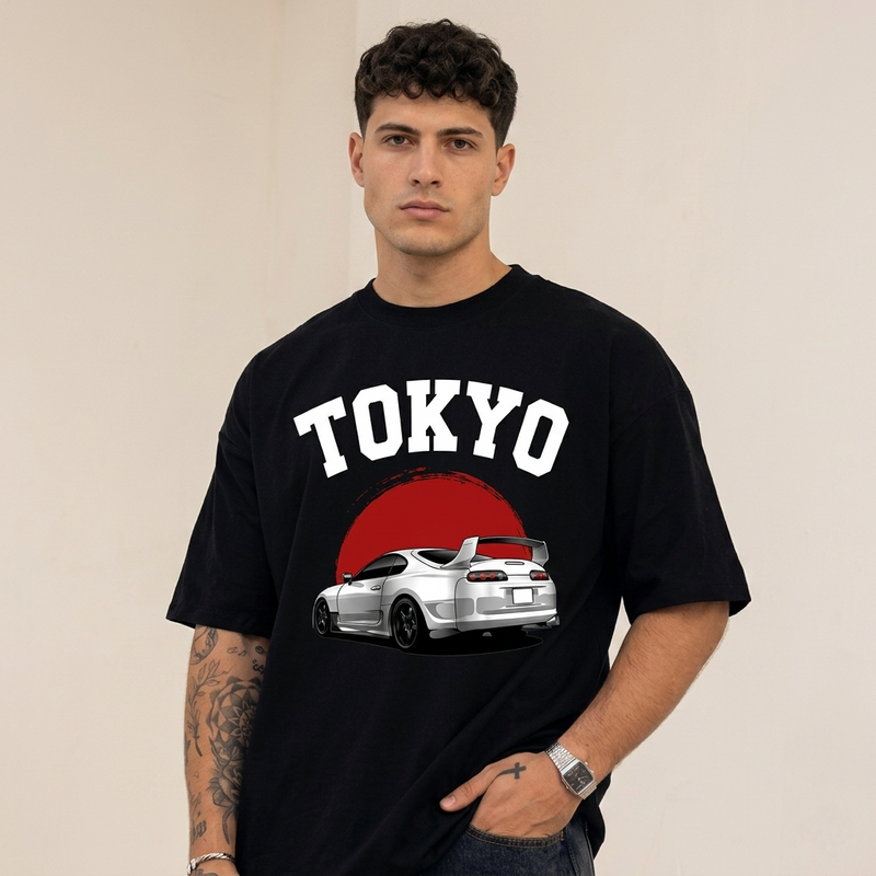 Tokyo JDM Supra Oversized T-Shirt