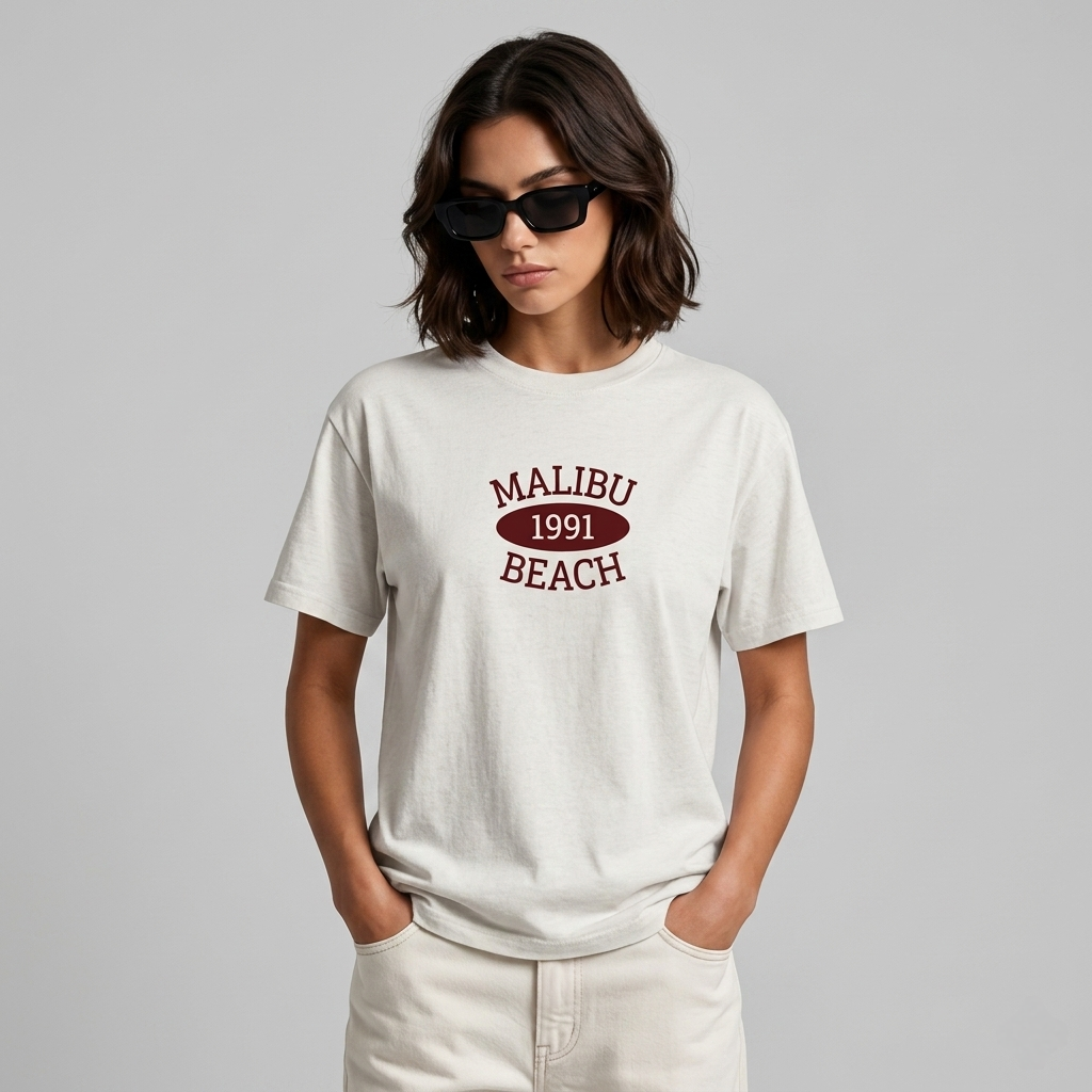 Malibu Beach 1991 Oversized T-Shirt