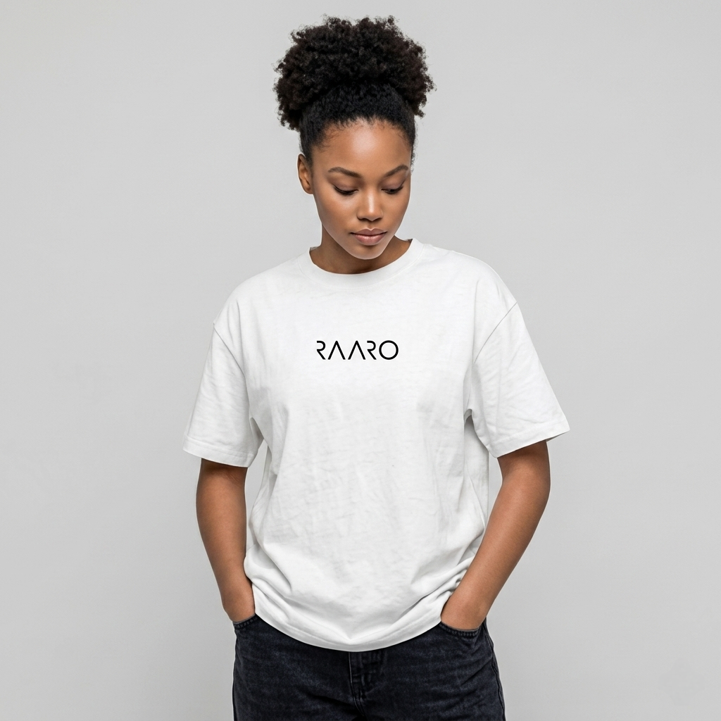 RAARO Minimalist Oversized T-Shirt (White)