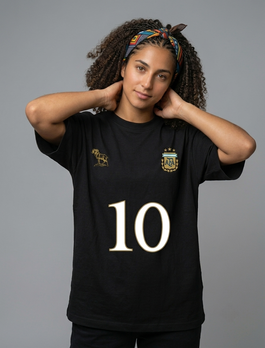 Lionel Messi Legacy Tribute No. 10 Premium Oversized T-Shirt