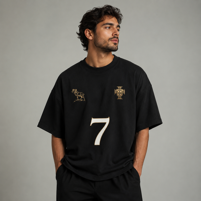 Cristiano Ronaldo Legacy Tribute No. 7 Premium Oversized T-Shirt