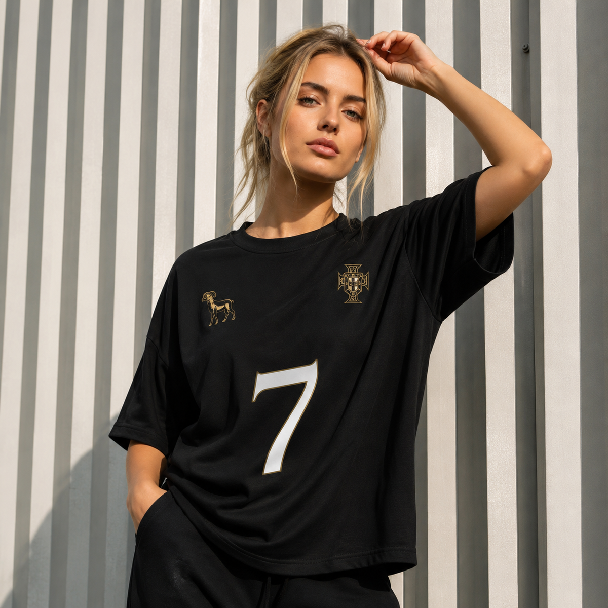 Cristiano Ronaldo Legacy Tribute No. 7 Premium Oversized T-Shirt