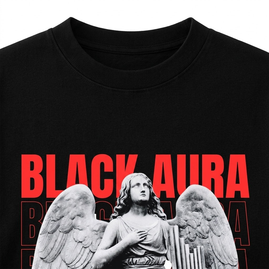 Black Aura Oversized T-Shirt