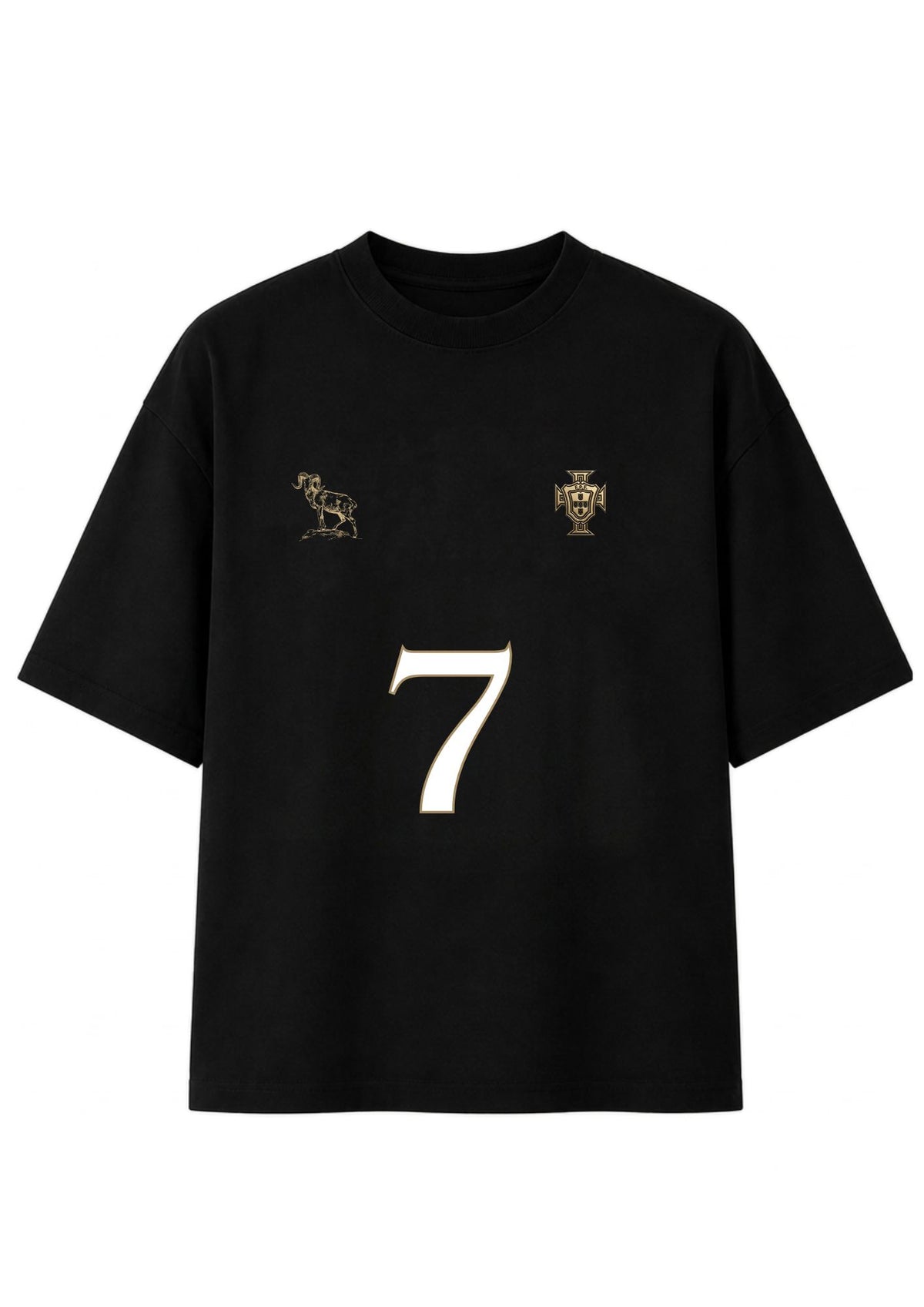 Cristiano Ronaldo Legacy Tribute No. 7 Premium Oversized T-Shirt