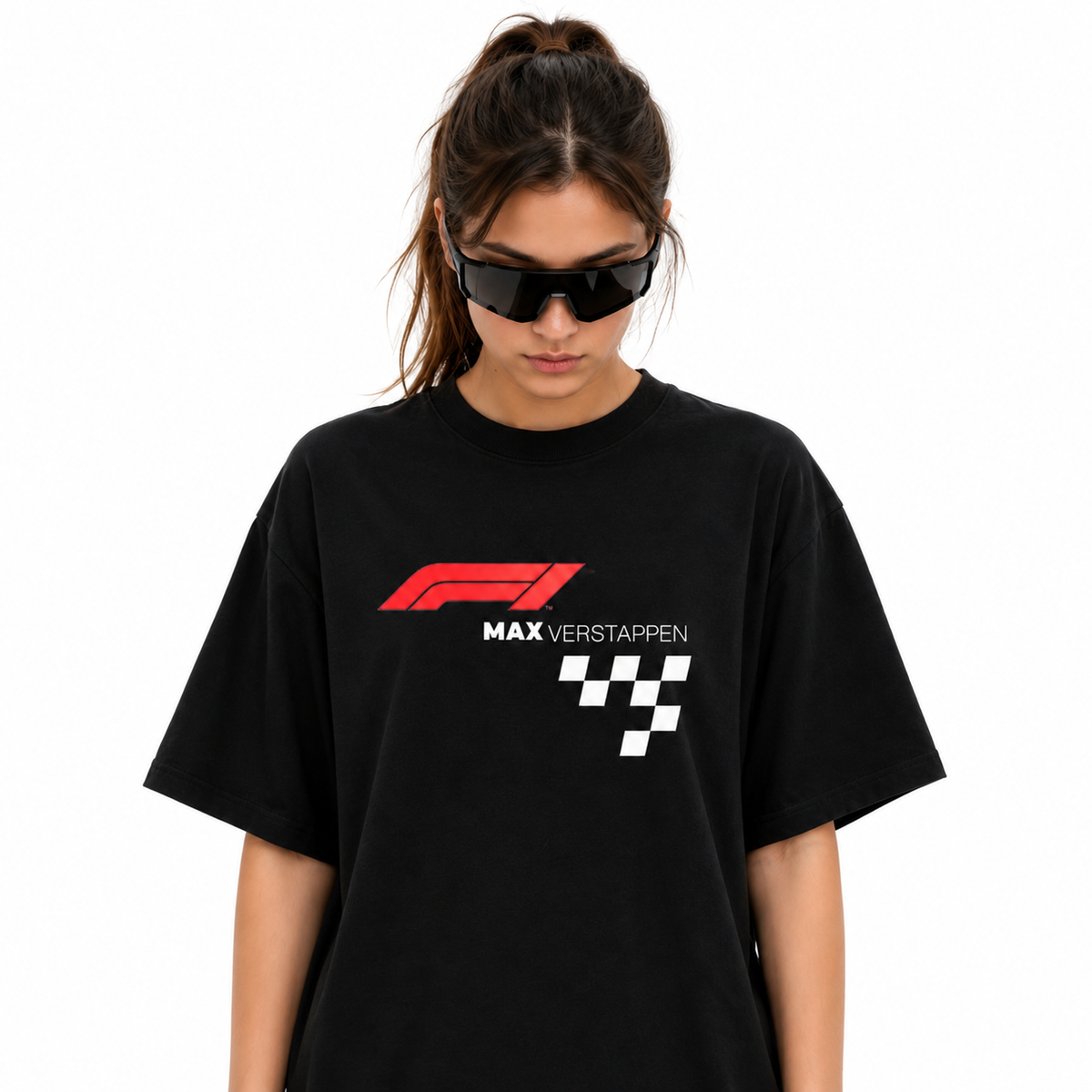 Max Verstappen F1 Graphic Premium Oversized T-Shirt