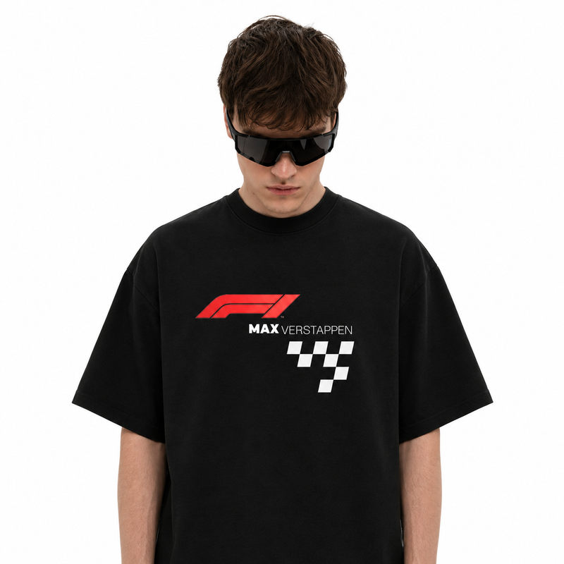 Max Verstappen F1 Graphic Premium Oversized T-Shirt