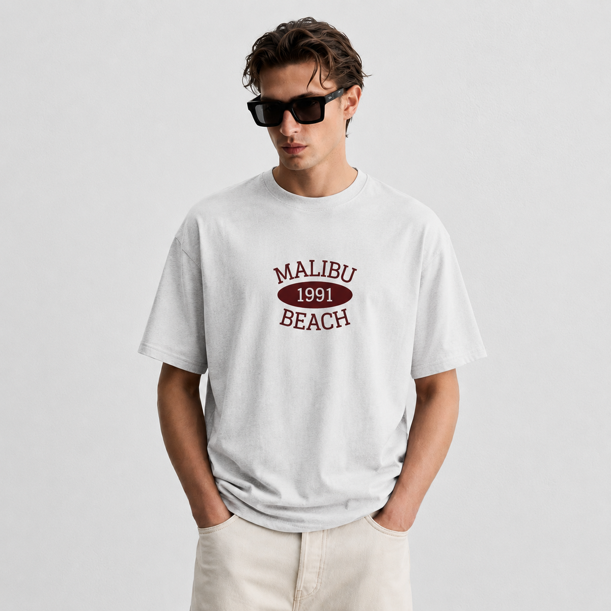 Malibu Beach 1991 Oversized T-Shirt